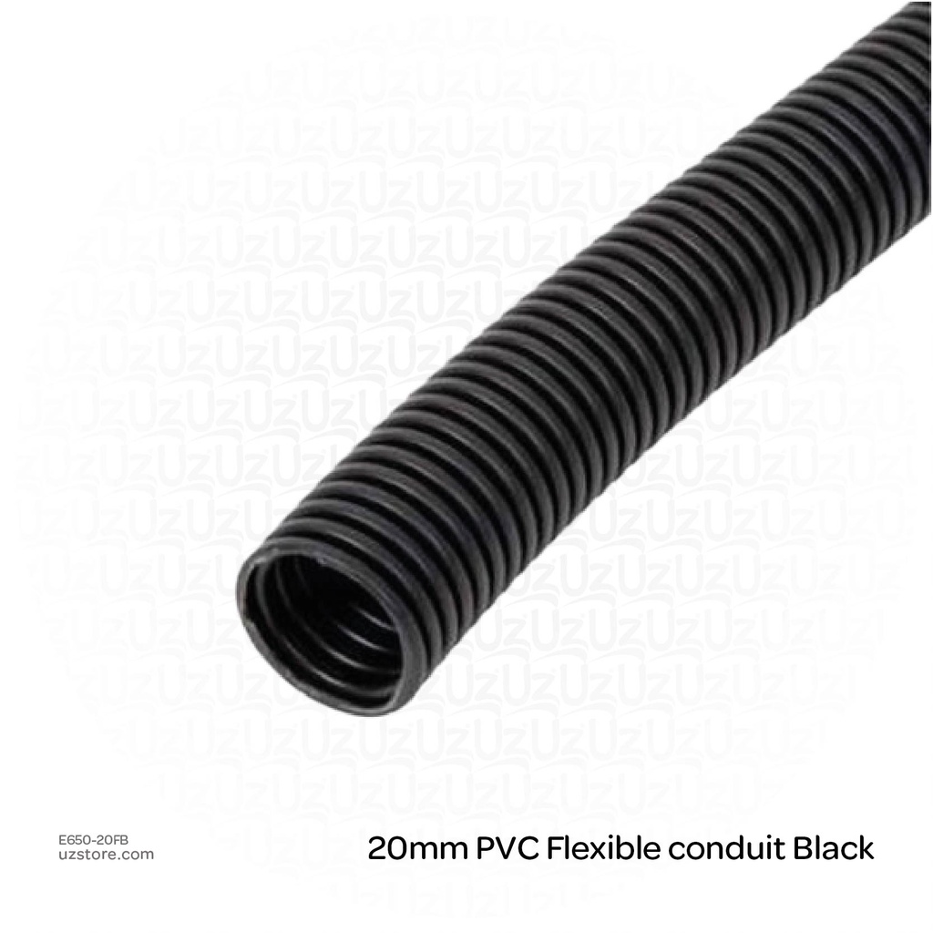 PVC Pipe DD 20mm Black