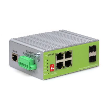 Born BI8204PG2F Industrial 4PORT POE Gigabit Switch +2*1G SFP Uplink Without Adaptor