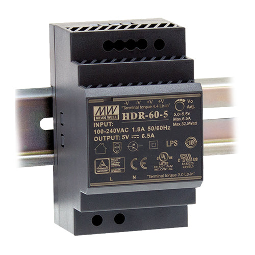 Industrial Din Rail Power Adapter Rigid 60W DC48V 1.25A GWS-DP60 48