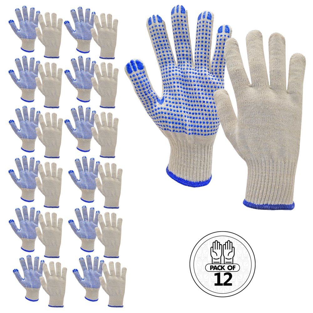 Gloves Dotted Medium