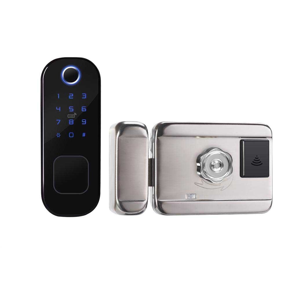 Smart WIFI Lock Supports Multiple Unlocking Fingerprint M1 Card Password Mechanical Key Hypanel Series Temporary Codes Sl50